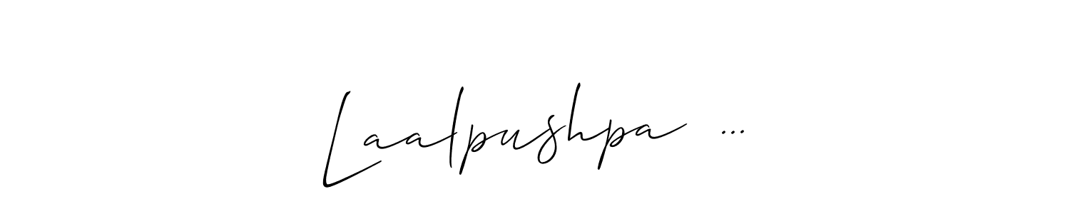 Create a beautiful signature design for name Laalpushpa  .... With this signature (Allison_Script) fonts, you can make a handwritten signature for free. Laalpushpa  ... signature style 2 images and pictures png