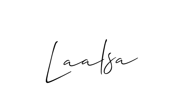 Make a short Laalsa signature style. Manage your documents anywhere anytime using Allison_Script. Create and add eSignatures, submit forms, share and send files easily. Laalsa signature style 2 images and pictures png