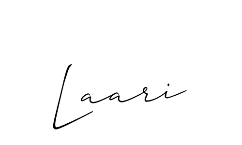 Create a beautiful signature design for name Laari. With this signature (Allison_Script) fonts, you can make a handwritten signature for free. Laari signature style 2 images and pictures png