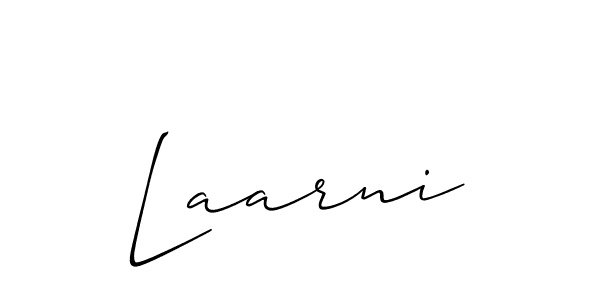 Make a beautiful signature design for name Laarni. With this signature (Allison_Script) style, you can create a handwritten signature for free. Laarni signature style 2 images and pictures png