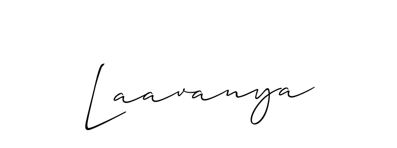 How to make Laavanya signature? Allison_Script is a professional autograph style. Create handwritten signature for Laavanya name. Laavanya signature style 2 images and pictures png