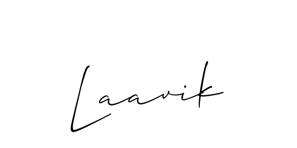 Create a beautiful signature design for name Laavik. With this signature (Allison_Script) fonts, you can make a handwritten signature for free. Laavik signature style 2 images and pictures png