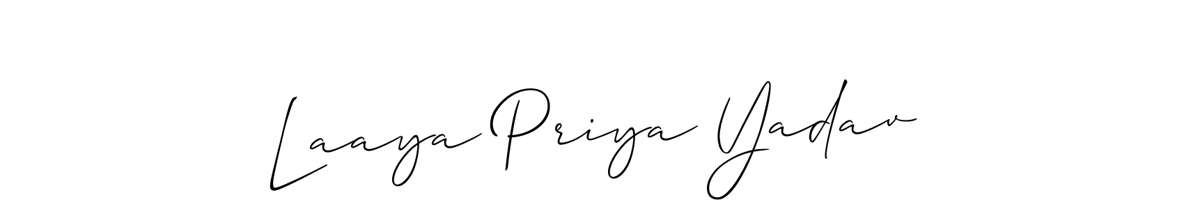 Make a beautiful signature design for name Laaya Priya Yadav. Use this online signature maker to create a handwritten signature for free. Laaya Priya Yadav signature style 2 images and pictures png