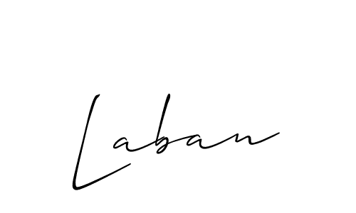 How to make Laban signature? Allison_Script is a professional autograph style. Create handwritten signature for Laban name. Laban signature style 2 images and pictures png