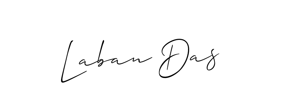 How to make Laban Das name signature. Use Allison_Script style for creating short signs online. This is the latest handwritten sign. Laban Das signature style 2 images and pictures png