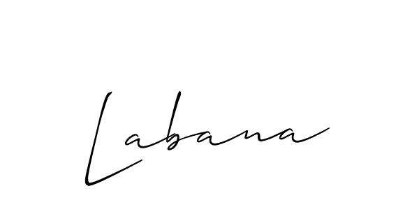 if you are searching for the best signature style for your name Labana. so please give up your signature search. here we have designed multiple signature styles  using Allison_Script. Labana signature style 2 images and pictures png