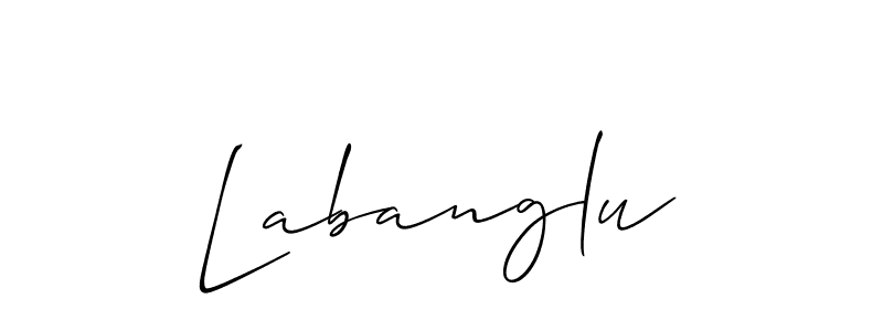 Best and Professional Signature Style for Labanglu. Allison_Script Best Signature Style Collection. Labanglu signature style 2 images and pictures png