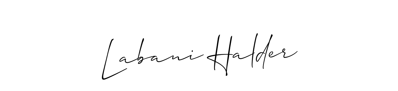 Also we have Labani Halder name is the best signature style. Create professional handwritten signature collection using Allison_Script autograph style. Labani Halder signature style 2 images and pictures png