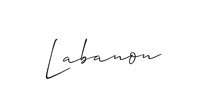 How to make Labanon signature? Allison_Script is a professional autograph style. Create handwritten signature for Labanon name. Labanon signature style 2 images and pictures png