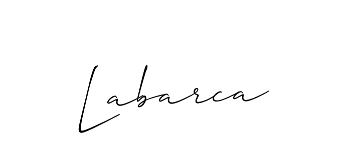 The best way (Allison_Script) to make a short signature is to pick only two or three words in your name. The name Labarca include a total of six letters. For converting this name. Labarca signature style 2 images and pictures png