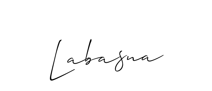 How to make Labasna signature? Allison_Script is a professional autograph style. Create handwritten signature for Labasna name. Labasna signature style 2 images and pictures png