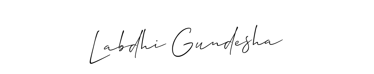 Make a beautiful signature design for name Labdhi Gundesha. Use this online signature maker to create a handwritten signature for free. Labdhi Gundesha signature style 2 images and pictures png