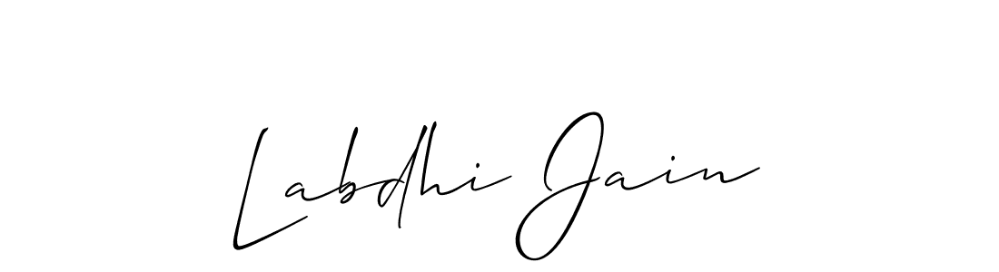 Make a beautiful signature design for name Labdhi Jain. Use this online signature maker to create a handwritten signature for free. Labdhi Jain signature style 2 images and pictures png