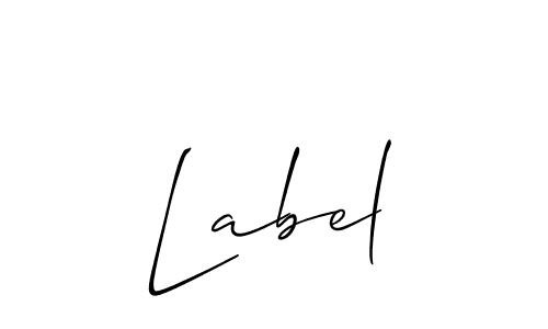 The best way (Allison_Script) to make a short signature is to pick only two or three words in your name. The name Label include a total of six letters. For converting this name. Label signature style 2 images and pictures png