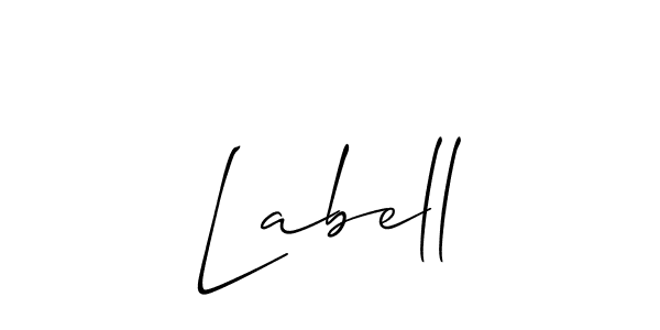 Make a beautiful signature design for name Labell. With this signature (Allison_Script) style, you can create a handwritten signature for free. Labell signature style 2 images and pictures png