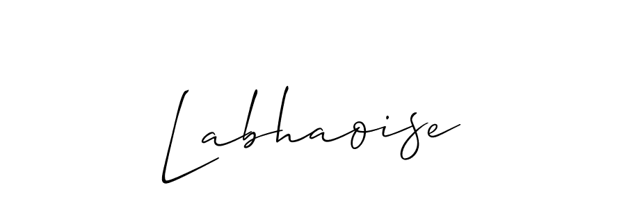 Create a beautiful signature design for name Labhaoise. With this signature (Allison_Script) fonts, you can make a handwritten signature for free. Labhaoise signature style 2 images and pictures png