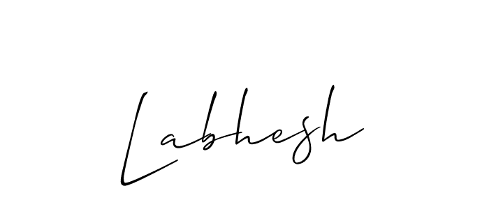 Labhesh stylish signature style. Best Handwritten Sign (Allison_Script) for my name. Handwritten Signature Collection Ideas for my name Labhesh. Labhesh signature style 2 images and pictures png