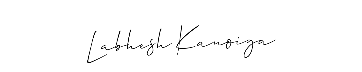 Also we have Labhesh Kanoiga name is the best signature style. Create professional handwritten signature collection using Allison_Script autograph style. Labhesh Kanoiga signature style 2 images and pictures png