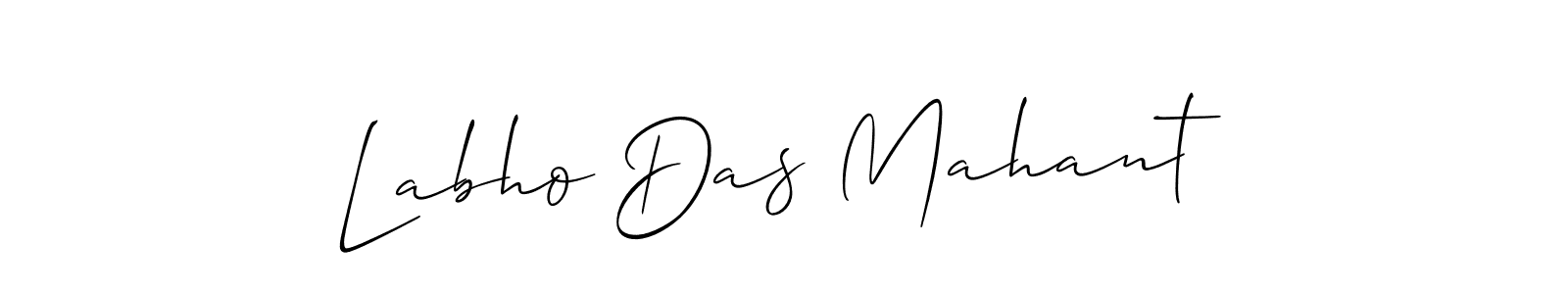 It looks lik you need a new signature style for name Labho Das Mahant. Design unique handwritten (Allison_Script) signature with our free signature maker in just a few clicks. Labho Das Mahant signature style 2 images and pictures png