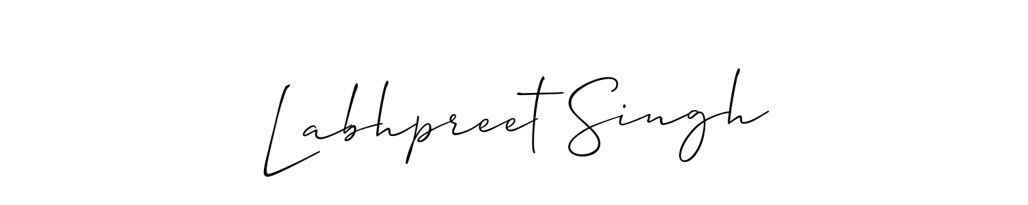 This is the best signature style for the Labhpreet Singh name. Also you like these signature font (Allison_Script). Mix name signature. Labhpreet Singh signature style 2 images and pictures png