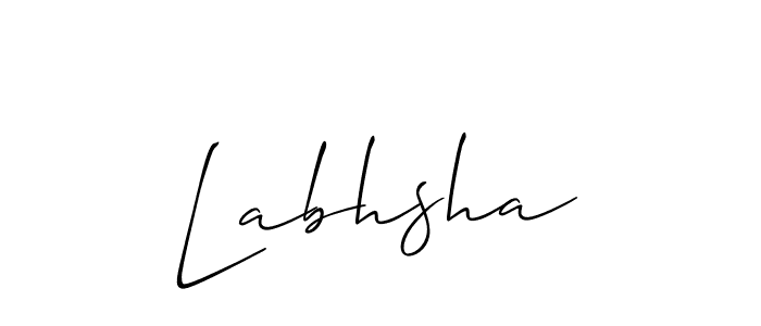 Make a beautiful signature design for name Labhsha. With this signature (Allison_Script) style, you can create a handwritten signature for free. Labhsha signature style 2 images and pictures png