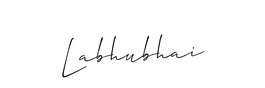 Design your own signature with our free online signature maker. With this signature software, you can create a handwritten (Allison_Script) signature for name Labhubhai. Labhubhai signature style 2 images and pictures png