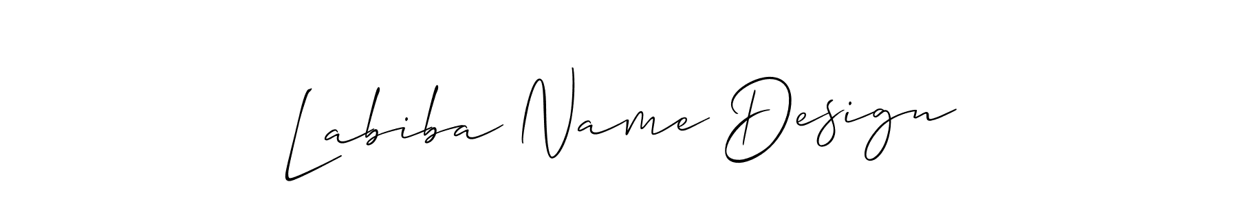 Make a beautiful signature design for name Labiba Name Design. With this signature (Allison_Script) style, you can create a handwritten signature for free. Labiba Name Design signature style 2 images and pictures png