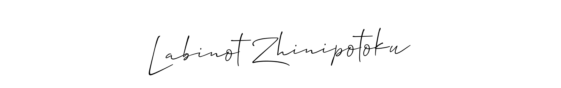 It looks lik you need a new signature style for name Labinot Zhinipotoku. Design unique handwritten (Allison_Script) signature with our free signature maker in just a few clicks. Labinot Zhinipotoku signature style 2 images and pictures png