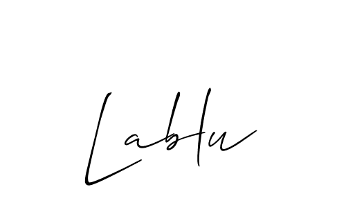 Lablu stylish signature style. Best Handwritten Sign (Allison_Script) for my name. Handwritten Signature Collection Ideas for my name Lablu. Lablu signature style 2 images and pictures png