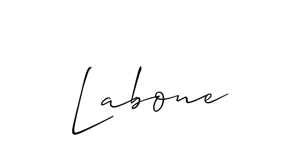 Labone stylish signature style. Best Handwritten Sign (Allison_Script) for my name. Handwritten Signature Collection Ideas for my name Labone. Labone signature style 2 images and pictures png