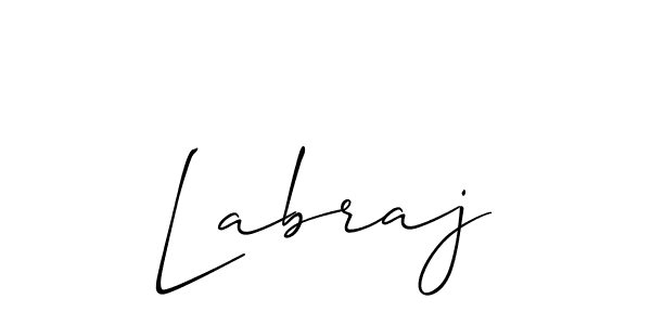 Allison_Script is a professional signature style that is perfect for those who want to add a touch of class to their signature. It is also a great choice for those who want to make their signature more unique. Get Labraj name to fancy signature for free. Labraj signature style 2 images and pictures png