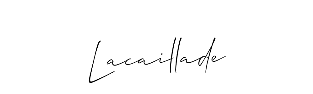 This is the best signature style for the Lacaillade name. Also you like these signature font (Allison_Script). Mix name signature. Lacaillade signature style 2 images and pictures png