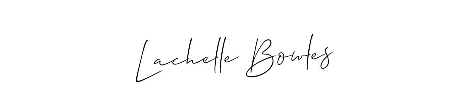 Make a beautiful signature design for name Lachelle Bowles. Use this online signature maker to create a handwritten signature for free. Lachelle Bowles signature style 2 images and pictures png