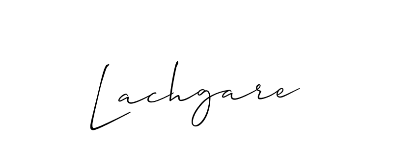 How to make Lachgare name signature. Use Allison_Script style for creating short signs online. This is the latest handwritten sign. Lachgare signature style 2 images and pictures png