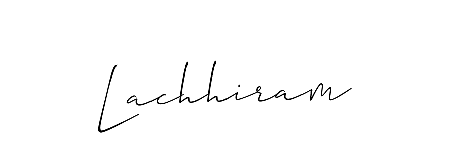 You should practise on your own different ways (Allison_Script) to write your name (Lachhiram) in signature. don't let someone else do it for you. Lachhiram signature style 2 images and pictures png