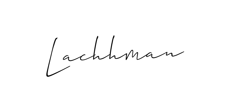 You should practise on your own different ways (Allison_Script) to write your name (Lachhman) in signature. don't let someone else do it for you. Lachhman signature style 2 images and pictures png