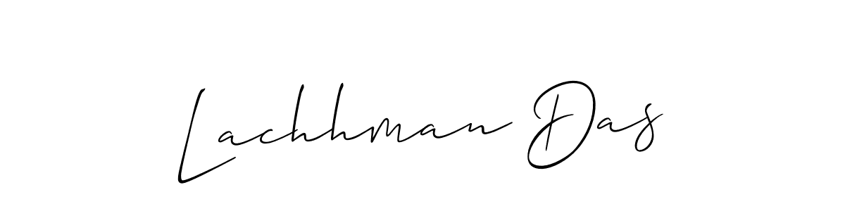 How to make Lachhman Das signature? Allison_Script is a professional autograph style. Create handwritten signature for Lachhman Das name. Lachhman Das signature style 2 images and pictures png