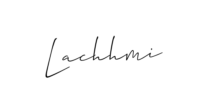 Make a beautiful signature design for name Lachhmi. With this signature (Allison_Script) style, you can create a handwritten signature for free. Lachhmi signature style 2 images and pictures png