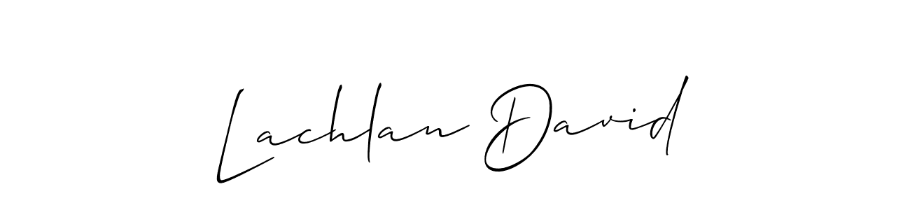 Create a beautiful signature design for name Lachlan David. With this signature (Allison_Script) fonts, you can make a handwritten signature for free. Lachlan David signature style 2 images and pictures png