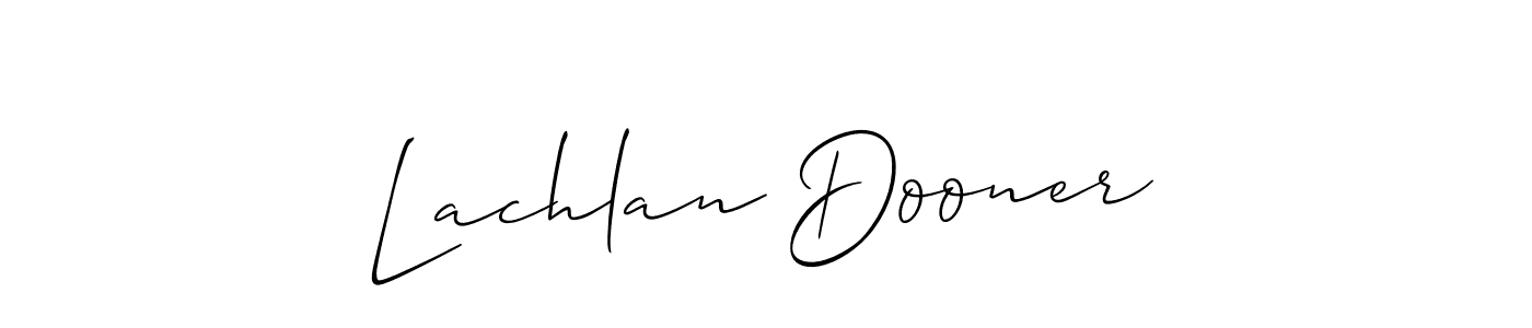 Design your own signature with our free online signature maker. With this signature software, you can create a handwritten (Allison_Script) signature for name Lachlan Dooner. Lachlan Dooner signature style 2 images and pictures png