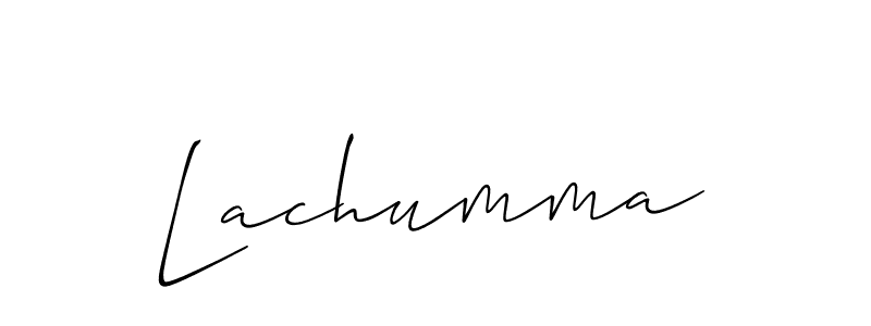 Best and Professional Signature Style for Lachumma. Allison_Script Best Signature Style Collection. Lachumma signature style 2 images and pictures png