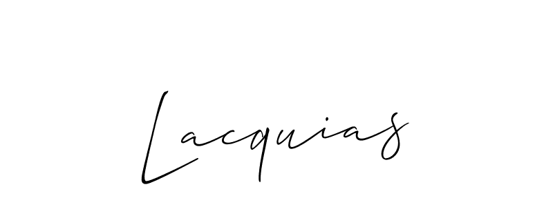 Also You can easily find your signature by using the search form. We will create Lacquias name handwritten signature images for you free of cost using Allison_Script sign style. Lacquias signature style 2 images and pictures png