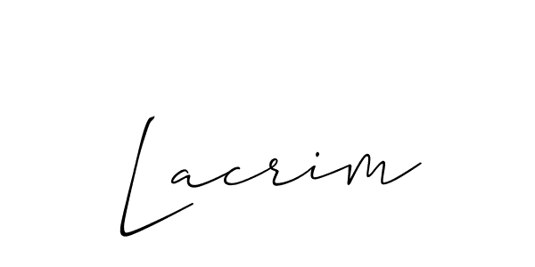 Best and Professional Signature Style for Lacrim. Allison_Script Best Signature Style Collection. Lacrim signature style 2 images and pictures png