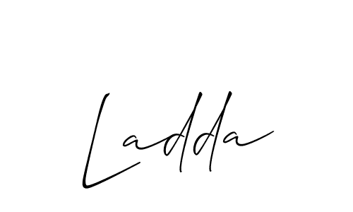 Allison_Script is a professional signature style that is perfect for those who want to add a touch of class to their signature. It is also a great choice for those who want to make their signature more unique. Get Ladda name to fancy signature for free. Ladda signature style 2 images and pictures png