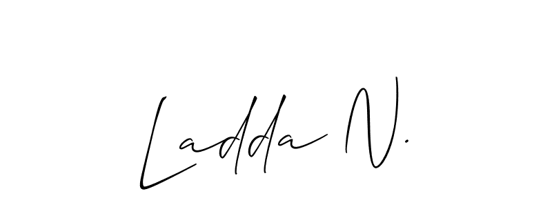 Make a beautiful signature design for name Ladda N.. Use this online signature maker to create a handwritten signature for free. Ladda N. signature style 2 images and pictures png