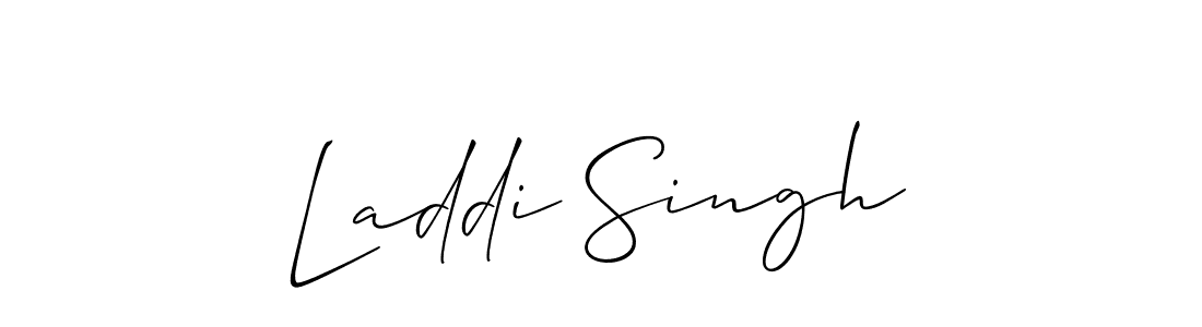 It looks lik you need a new signature style for name Laddi Singh. Design unique handwritten (Allison_Script) signature with our free signature maker in just a few clicks. Laddi Singh signature style 2 images and pictures png