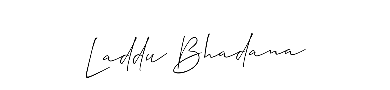 You can use this online signature creator to create a handwritten signature for the name Laddu Bhadana. This is the best online autograph maker. Laddu Bhadana signature style 2 images and pictures png