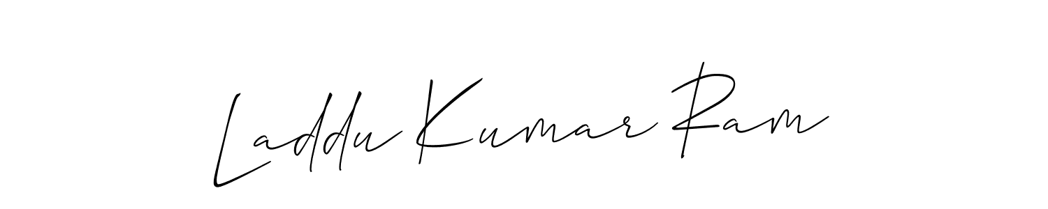 It looks lik you need a new signature style for name Laddu Kumar Ram. Design unique handwritten (Allison_Script) signature with our free signature maker in just a few clicks. Laddu Kumar Ram signature style 2 images and pictures png