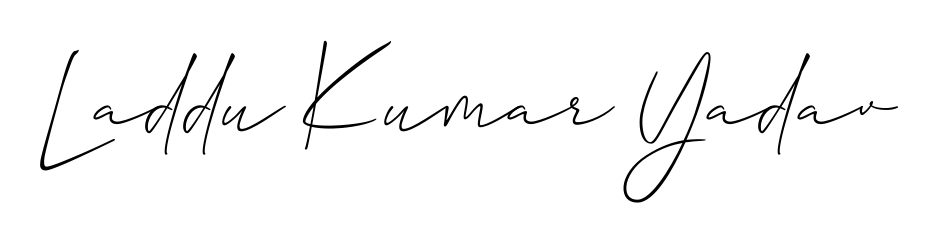 A timeless handwritten aesthetic for Laddu Kumar Yadav. The Allison_Script font gives your signature a handcrafted feel with natural curves. Laddu Kumar Yadav signature style 2 images and pictures png