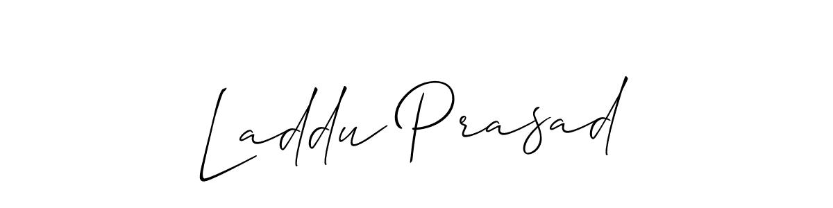 Laddu Prasad stylish signature style. Best Handwritten Sign (Allison_Script) for my name. Handwritten Signature Collection Ideas for my name Laddu Prasad. Laddu Prasad signature style 2 images and pictures png